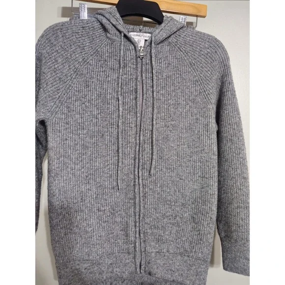 SINCERELY JULES Grey Ribbed Knit Hoodie and Pants Lounge Set Pants Size S EUC - Picture 3 of 9